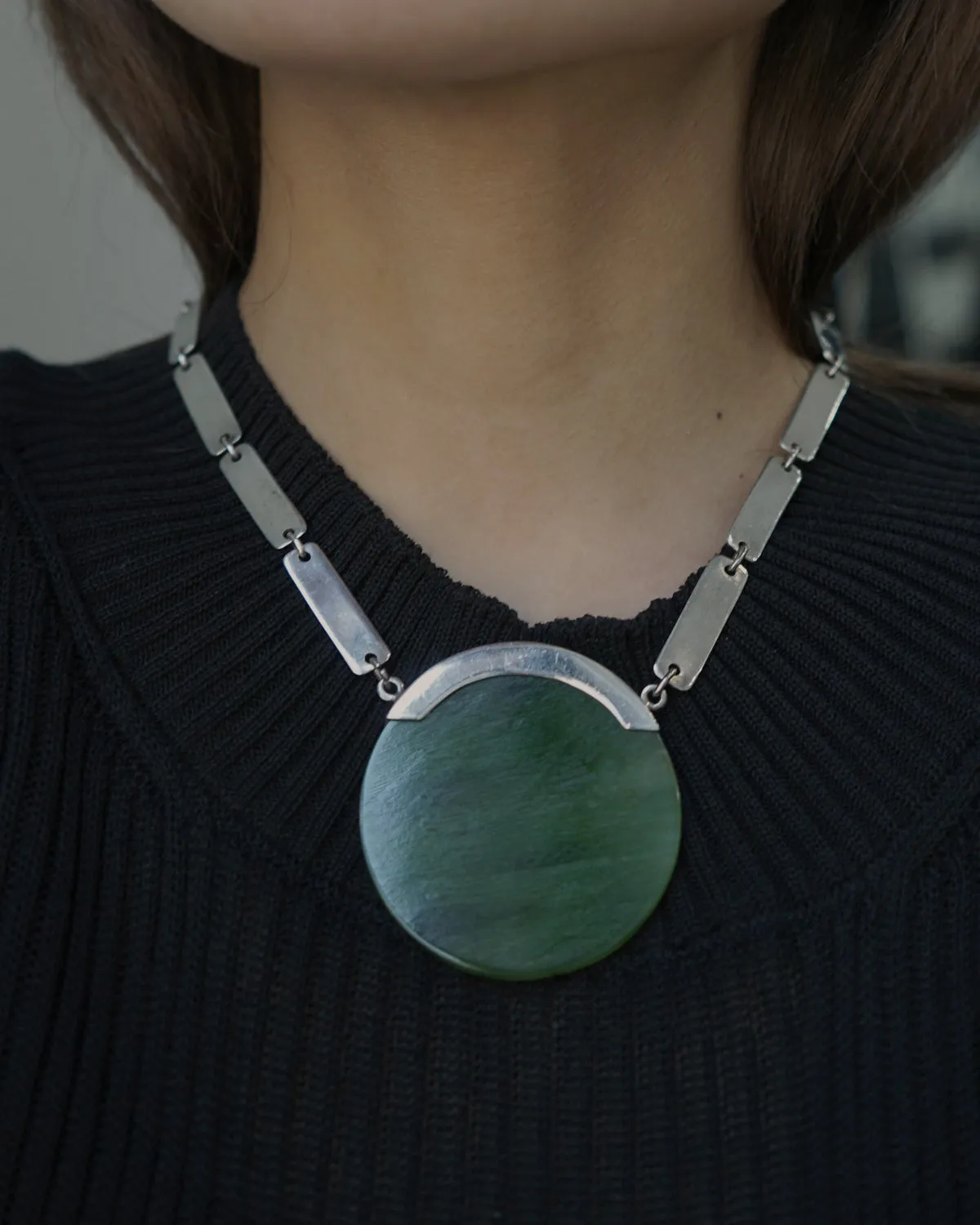 Silver x Jade Necklace