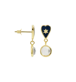 Single Sky Rain Stud Earring 14K