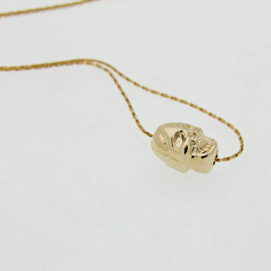 Skull Charm Choker Necklace