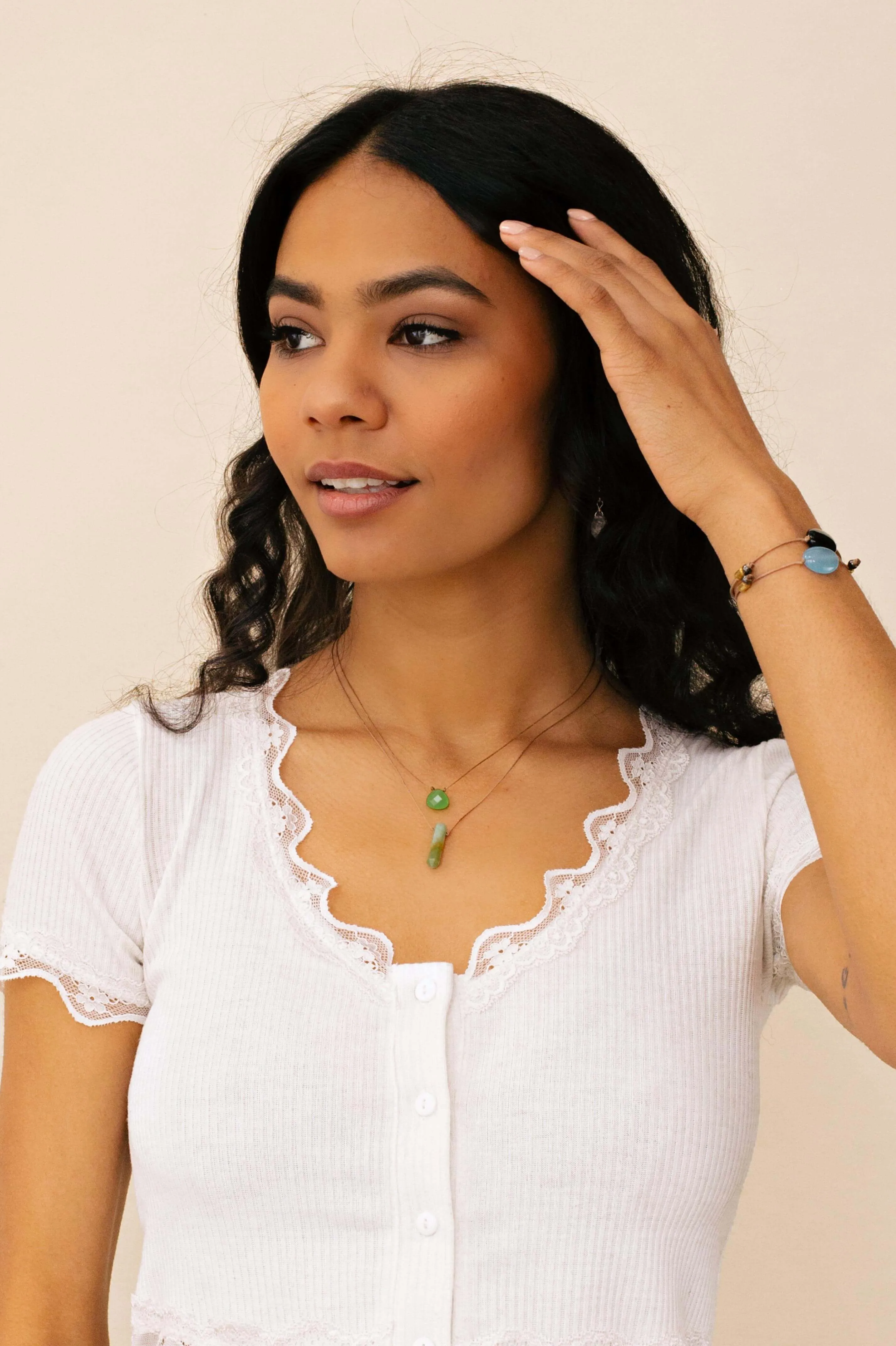 Teacher Jade Green Soul Shine Necklace