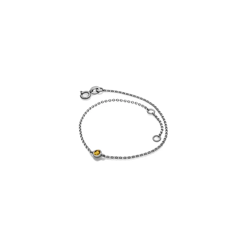 【TO ME, FROM ME】 Citrine Bracelet 18K Gold Nov. Birthstone