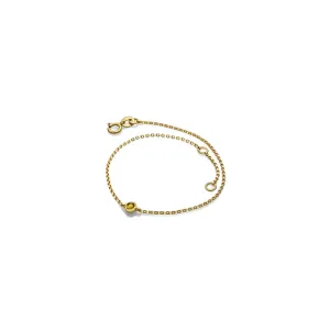 【TO ME, FROM ME】 Citrine Bracelet 18K Gold Nov. Birthstone