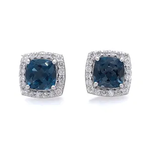 Topaz and Diamond Earring