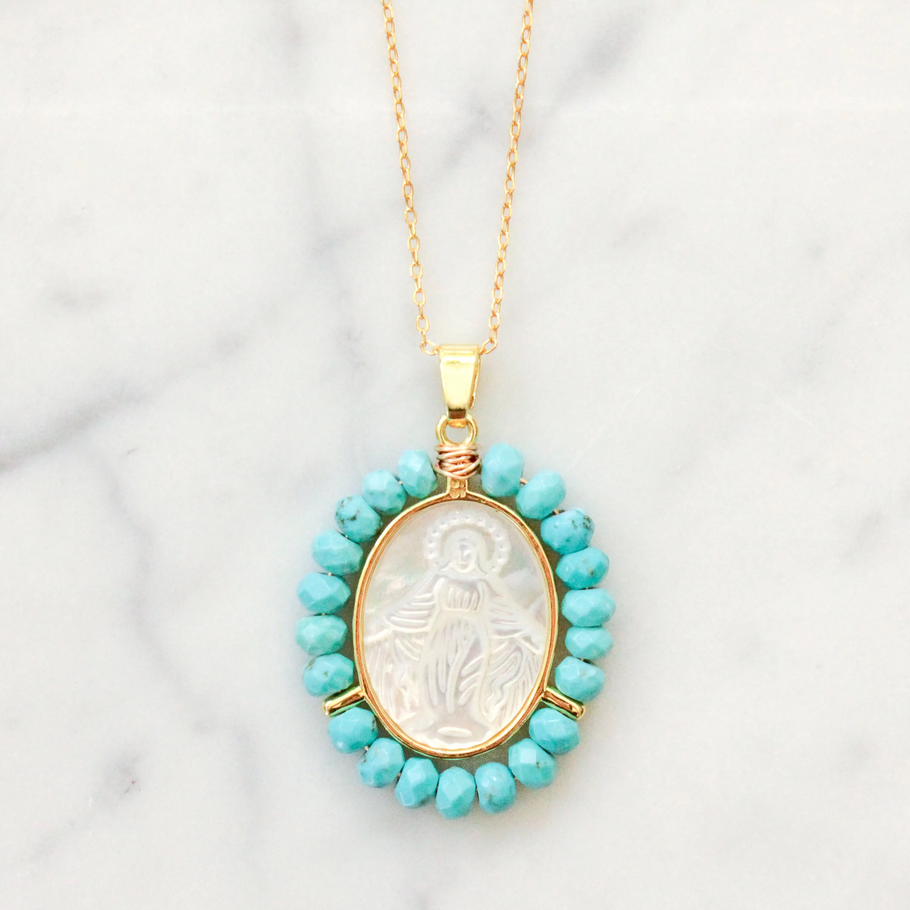 Virgen Milagrosa Medallion Chain