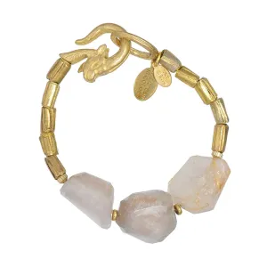 WE DREAM IN COLOR RUTILATED QUARTZ BRACELET